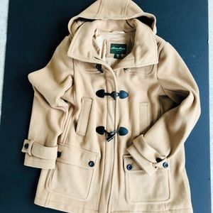 Eddie Bauer wool duffle coat with hood